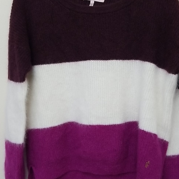 Juicy Couture Striped Mohair Wool Sweater - Picture 2 of 7
